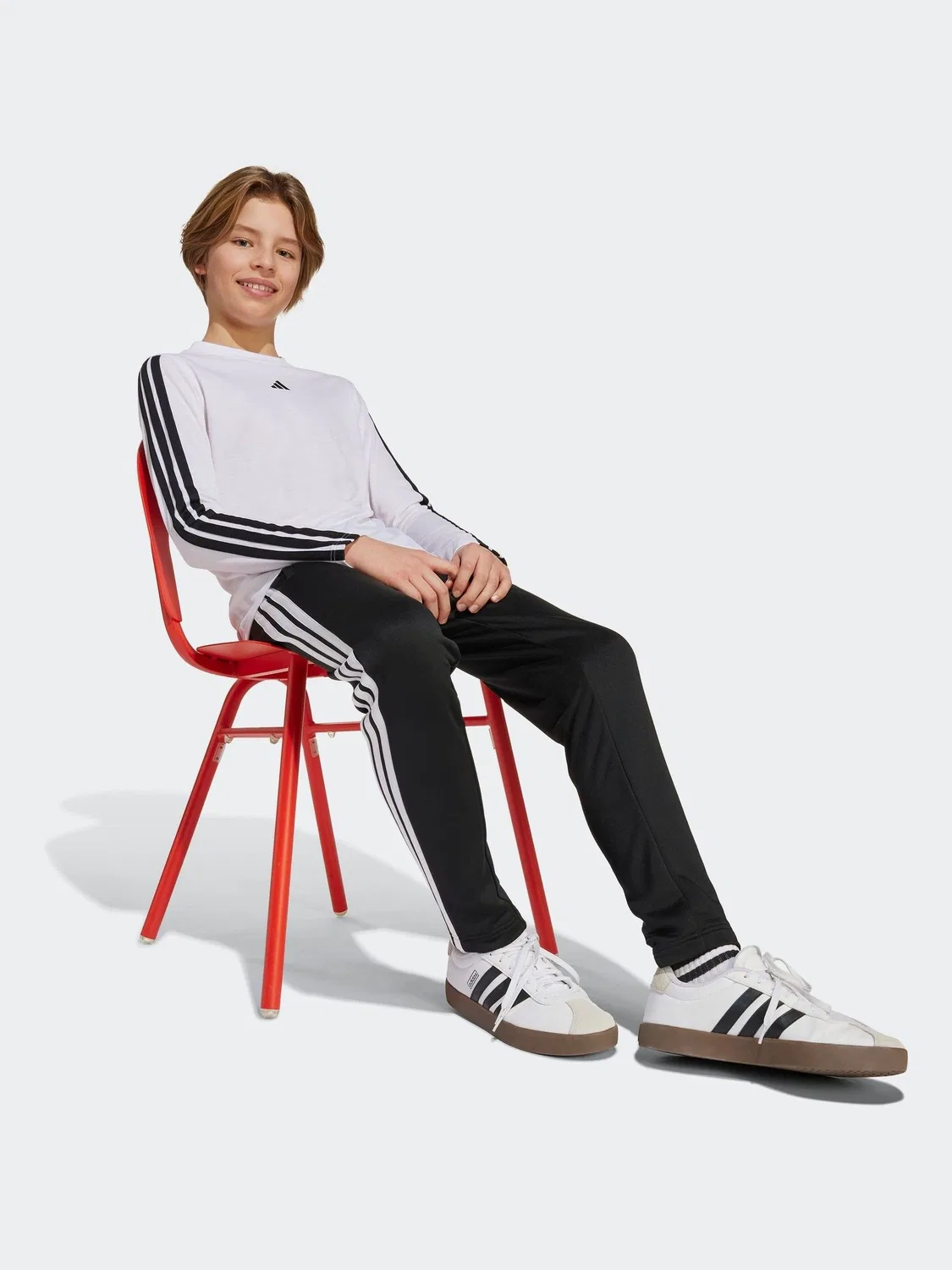 Спортивные брюки, 3 полоски, модель Joggers adidas, черный — фото 4