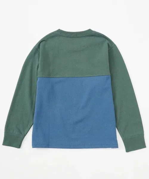 Детский лонгслив с вышивкой логотипа, модель Y2K Panel BILLABONG, Green — фото 3