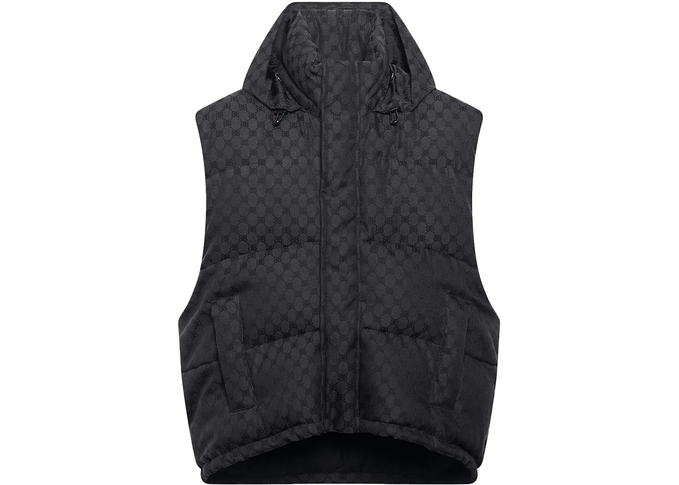 Мужской жилет-кокон из пуха Hacker Cocoon Gucci, Black