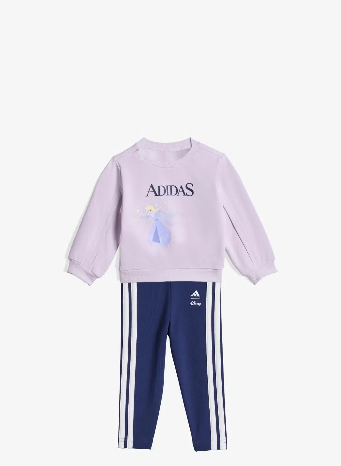 Комплект спортивный с принтом Disney Frozen Adidas, лавандовый — фото 2