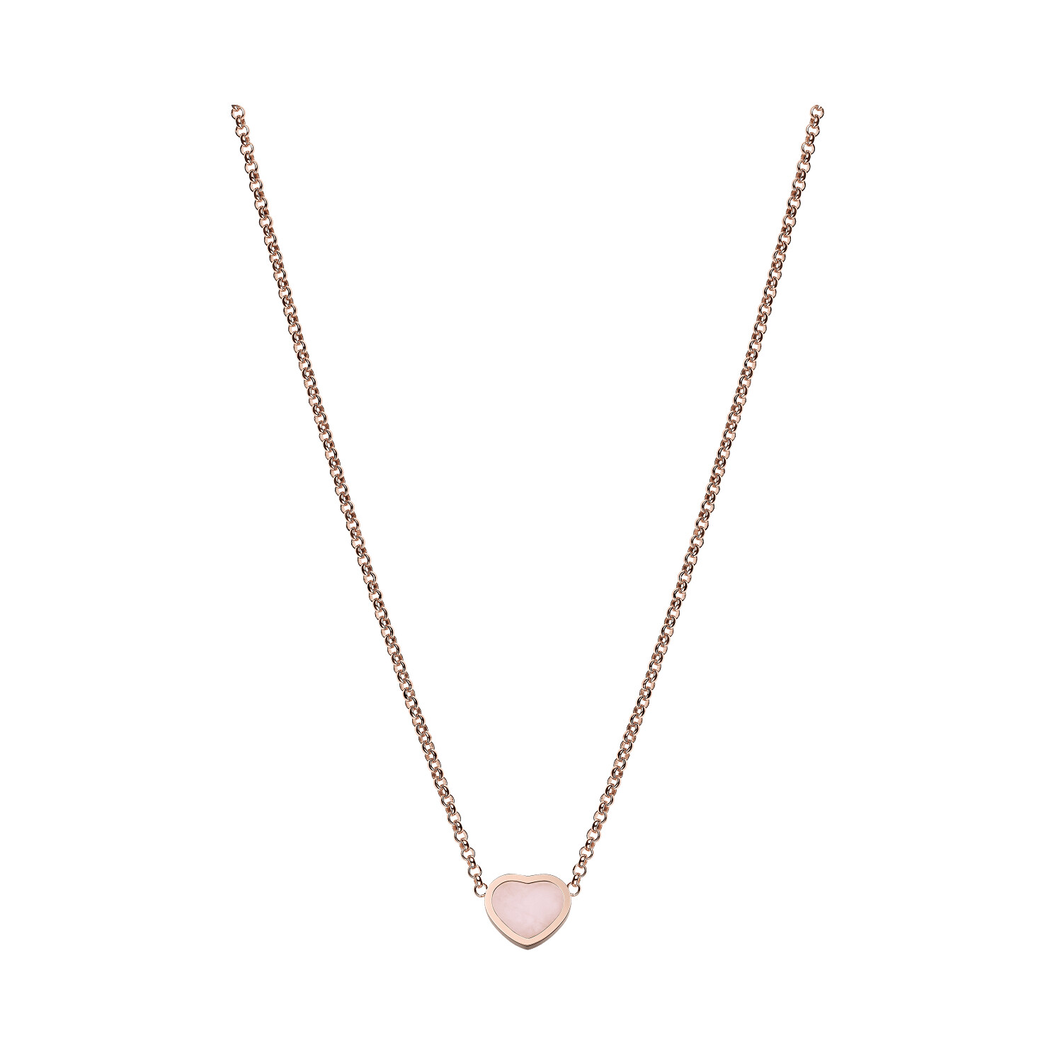

Кулон Chopard My Happy Hearts, розовое золото/опал