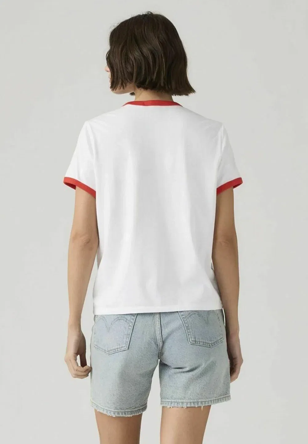 Футболка Donna Levis 005H2-0006 Gr, любимая, поднимающая настроение - футболка с принтом Levi'S, Bianco — фото 2