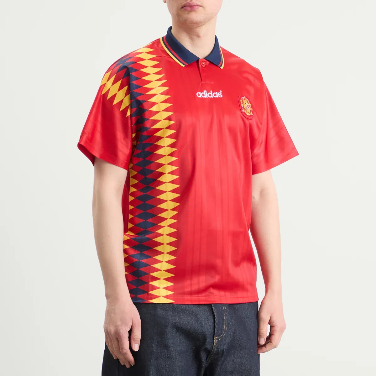 Футболка с воротником и принтом Spain Home Jersey 1994 Adidas, Collegiate Red — фото 2