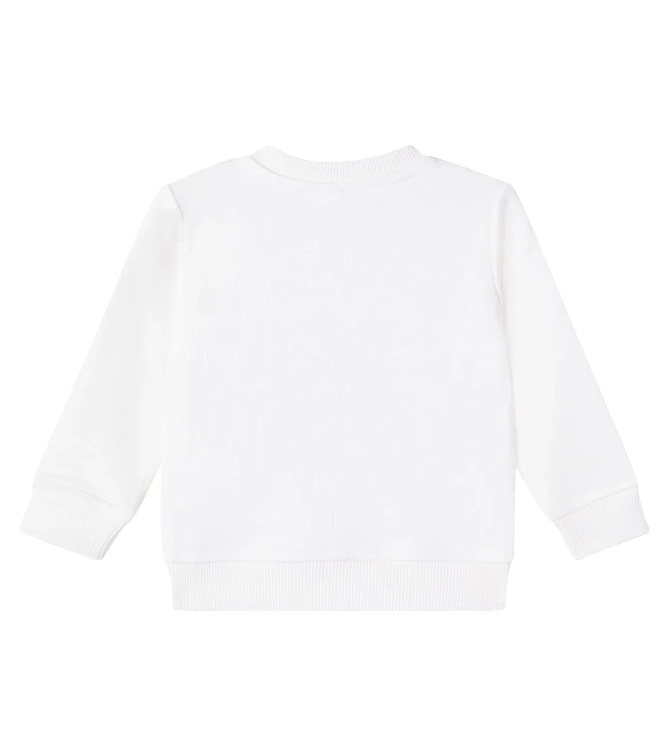 Детский свитшот из хлопкового флиса с логотипом Stella Mccartney Kids, белый — фото 2