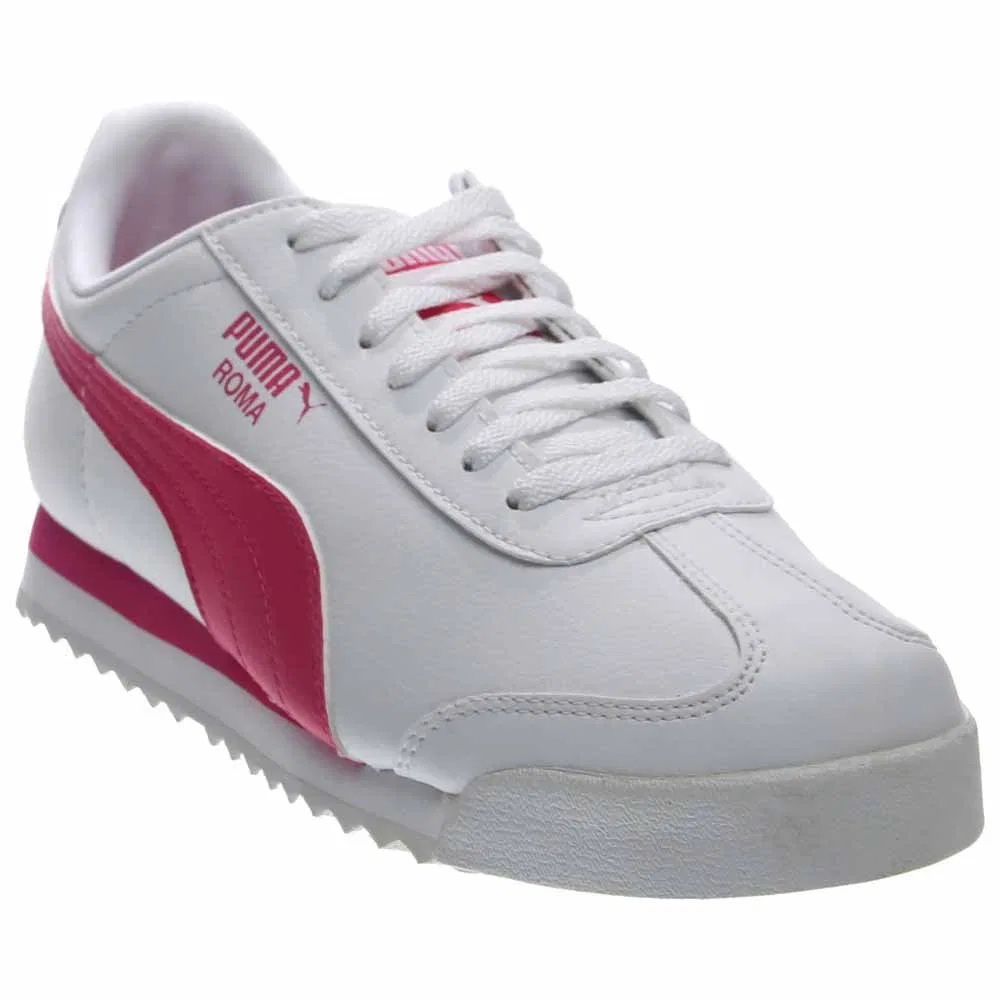 Детские кроссовки для мальчиков легкие Roma Basic PUMA, White Fuchsia Purple — фото 3