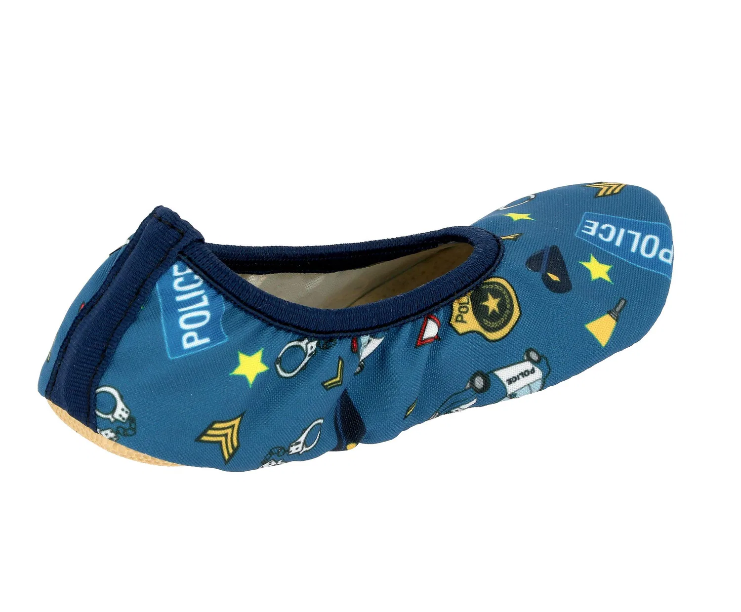 Детские тапочки для мальчиков с принтом Gymnastikschuh Jungen Slipper LICO, Цвет BLAU — фото 4