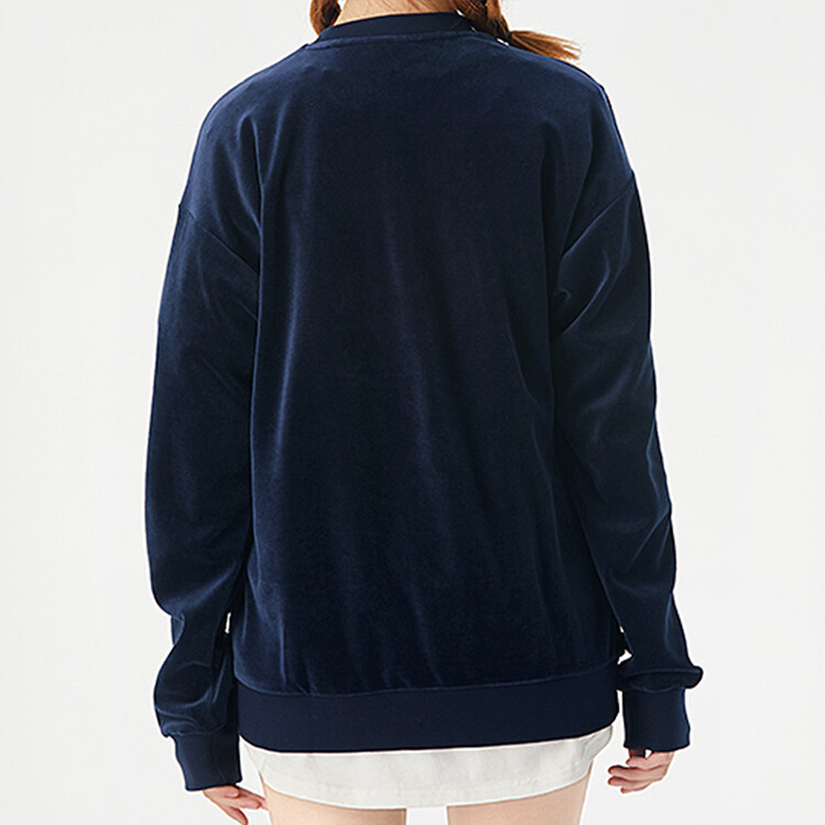 CREW SWEATSHIRT Толстовка женская темно-синяя Adidas Originals, темно-синий — фото 4