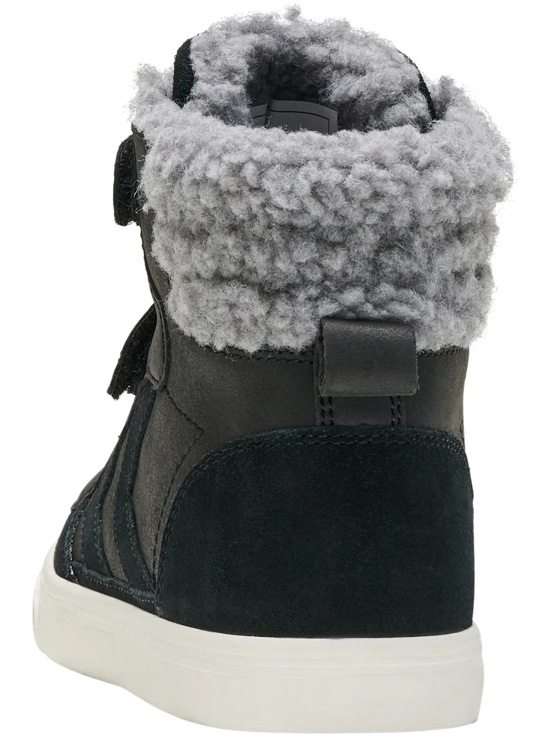 Детские ботинки из кожи с высоким берцем Stadil Winter High Jr Hummel, Schwarz — фото 2