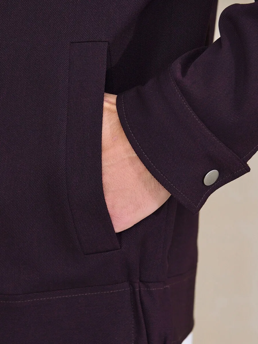 Куртка Next Between-Season Jacket 'Motionflex' в винно-красном цвете — фото 4
