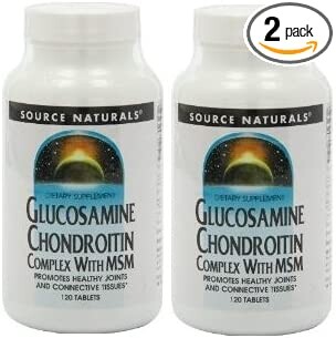 

Набор добавок МСМ Source Naturals, 2 упаковки, 120 таблеток