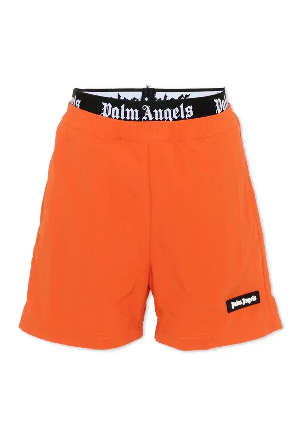 Шорты для плавания Elastic band logo short beachwear boy Palm Angels, Orange, оранжевый
