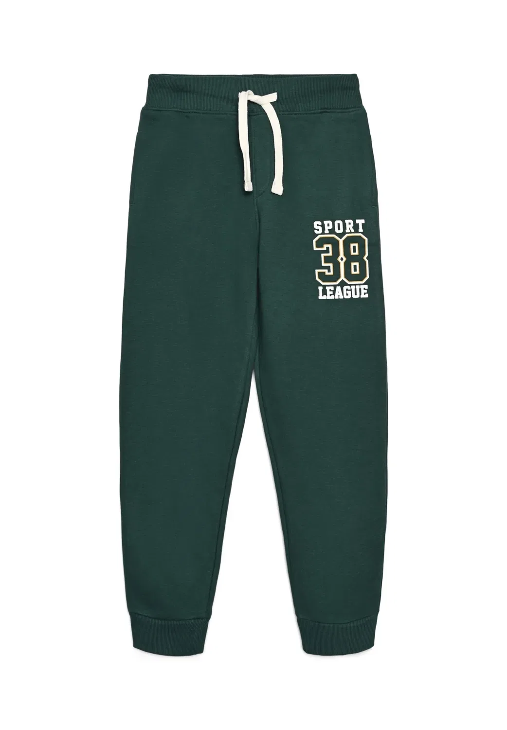 Pantaloni Tuta Lunghi Con Stampa - спортивные штаны Terranova, Verde Bottiglia