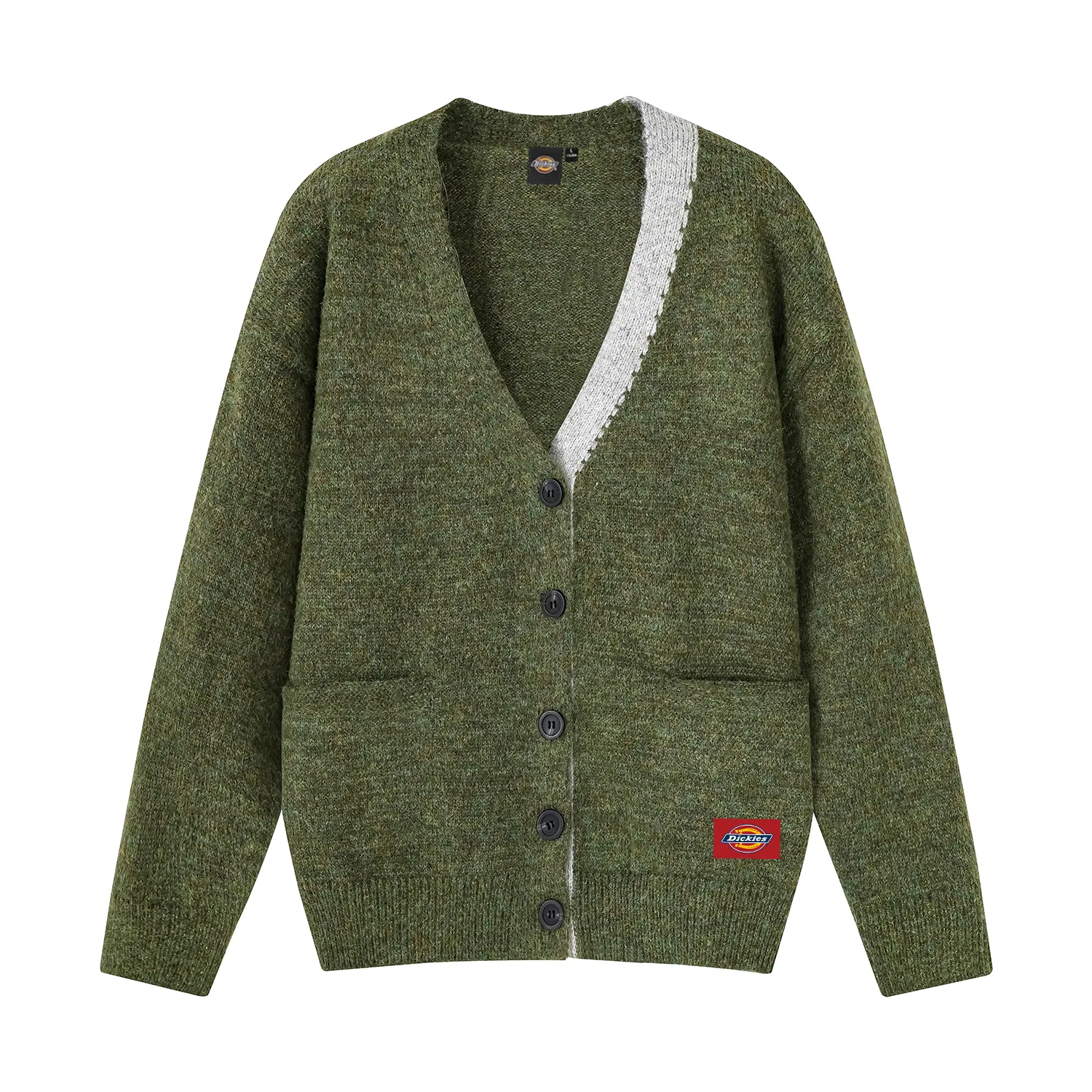 Детский свитер с V-образным вырезом Dickies, Army Green