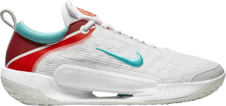 

Кроссовки Nike NikeCourt Zoom NXT 'White Habanero Red Washed Teal', белый