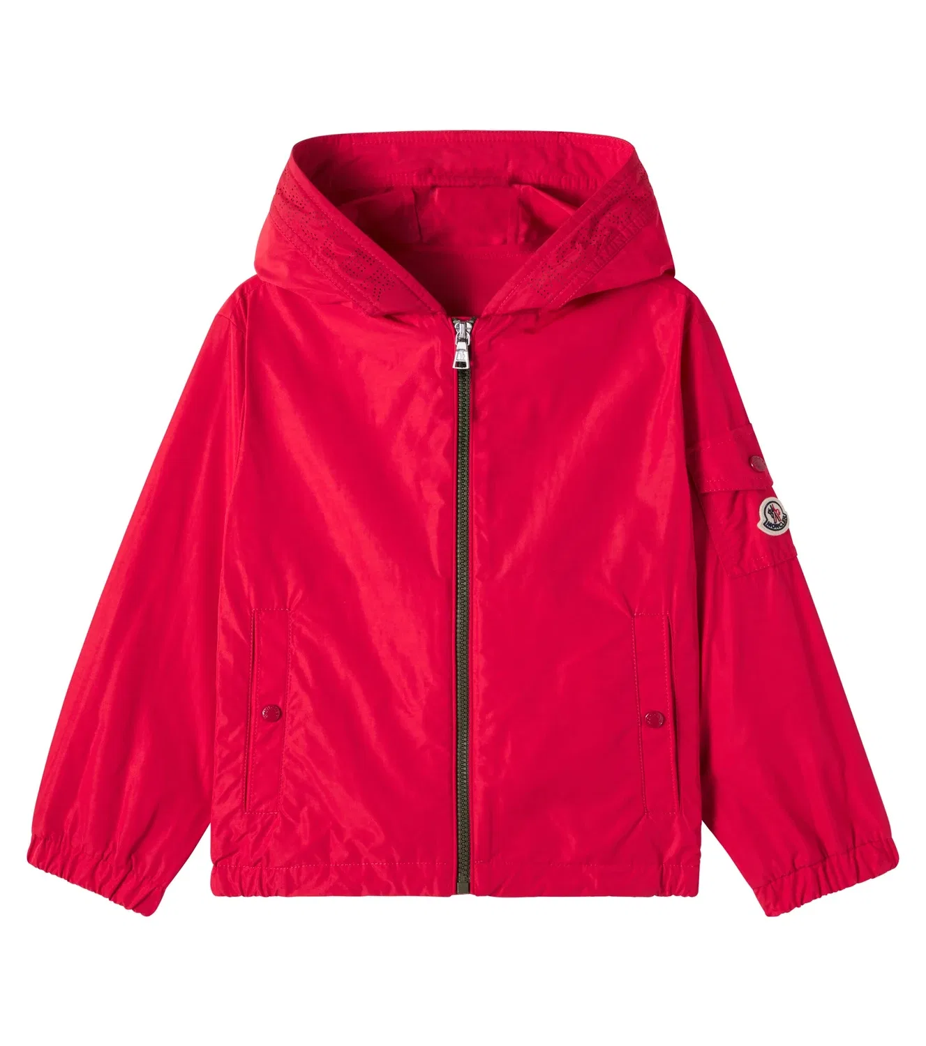 Легкая куртка с капюшоном Moncler Enfant, красный
