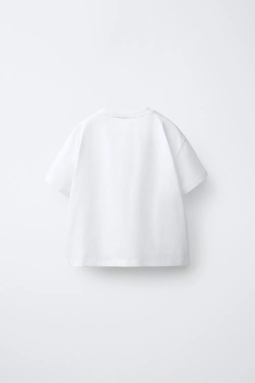 Вязаная крючком футболка с цветочным принтом и карманом ZARA, White — фото 2