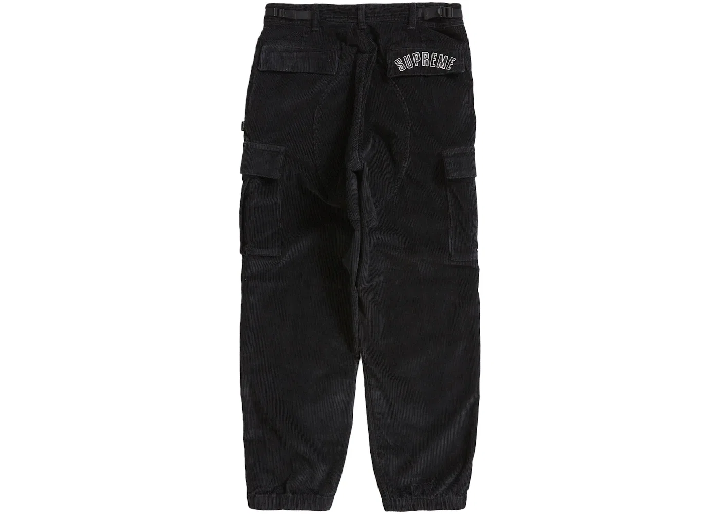 Мужские брюки-карго из вельвета Arc Corduroy Cargo Pant Supreme, Black — фото 2