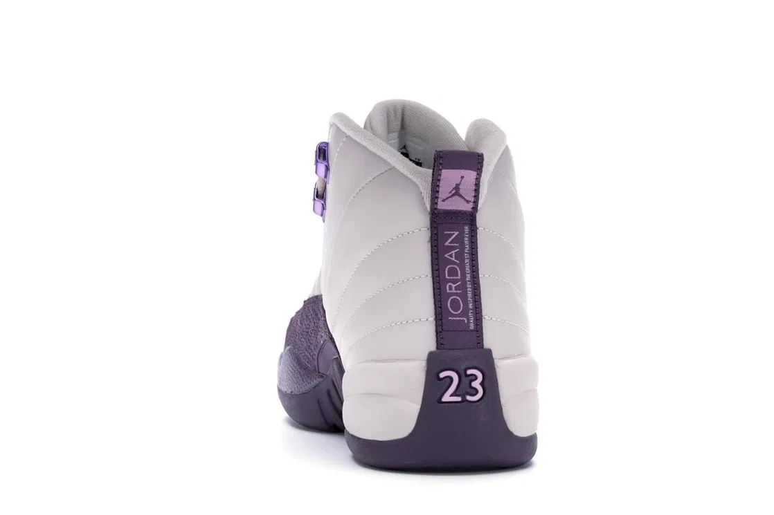 Детские кроссовки Lifestyle с принтом Jordan 12 Retro Jordan, Desert Sand/Desert Sand-Pro Purple — фото 4