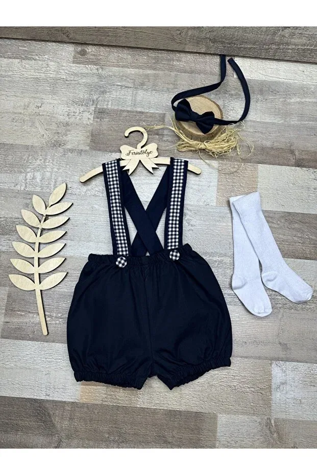 Детский комбинезон для мальчиков с принтом Feriatolye, Navy Blue — фото 3