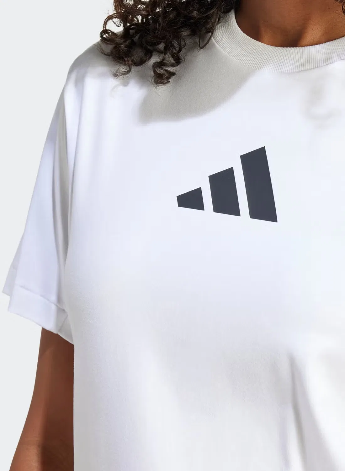 Футболка с принтом Z.N.E. Adidas, белый — фото 3