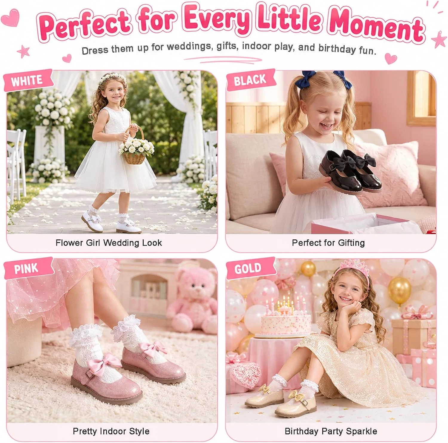 Детские туфли для девочек Мэри Джейн shoeslocker, Pink — фото 2