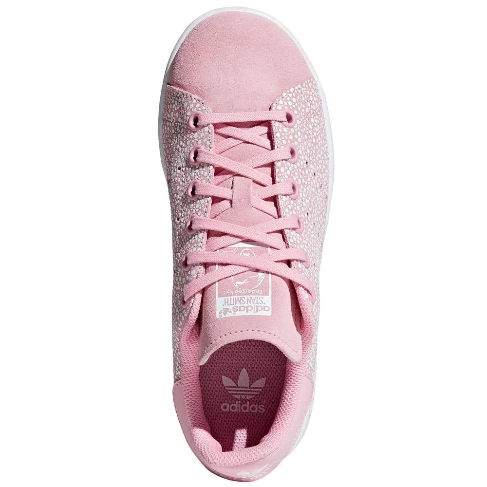 Кроссовки Adidas Originals Stan Smith J Светло-розовые/Белые — фото 3