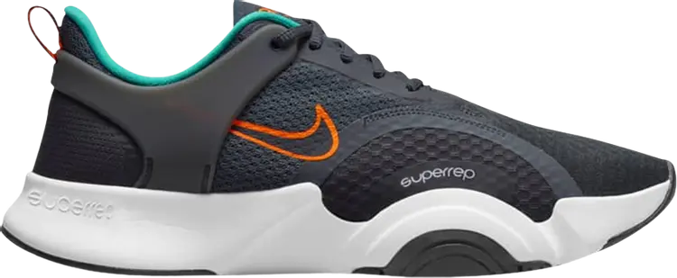 

Кроссовки Nike SuperRep Go 2 'Dark Smoke Grey Total Orange', серый