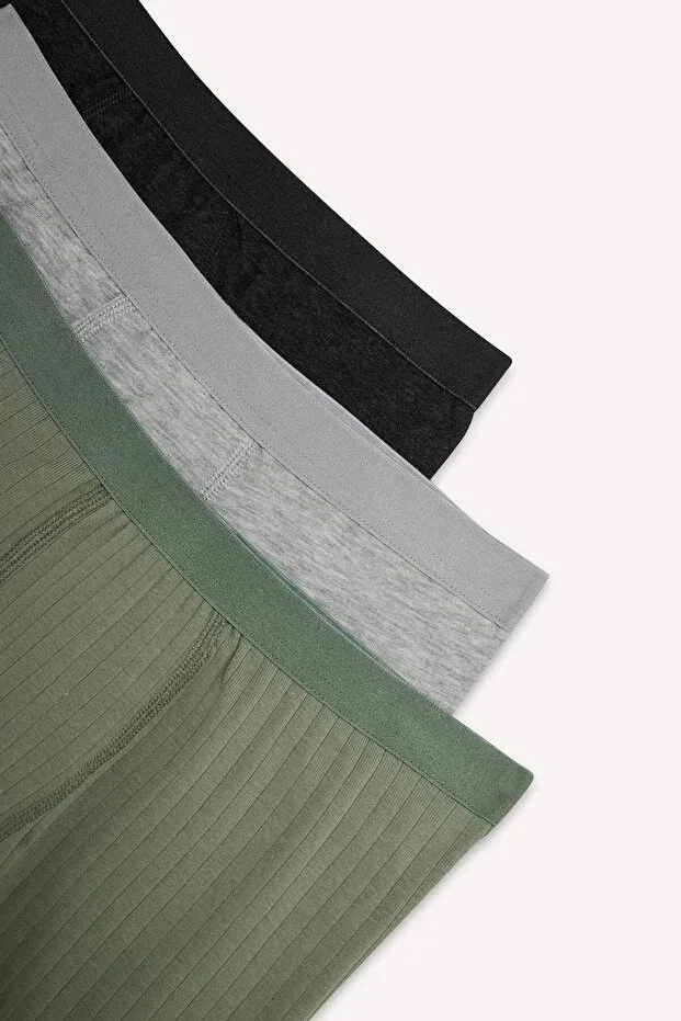 Детские трусы-боксеры для мальчиков хлопковые комплект 3 шт Combed cotton 3-piece boxer boy's underwear g8445a826sp Defacto, Green-gn425 — фото 4