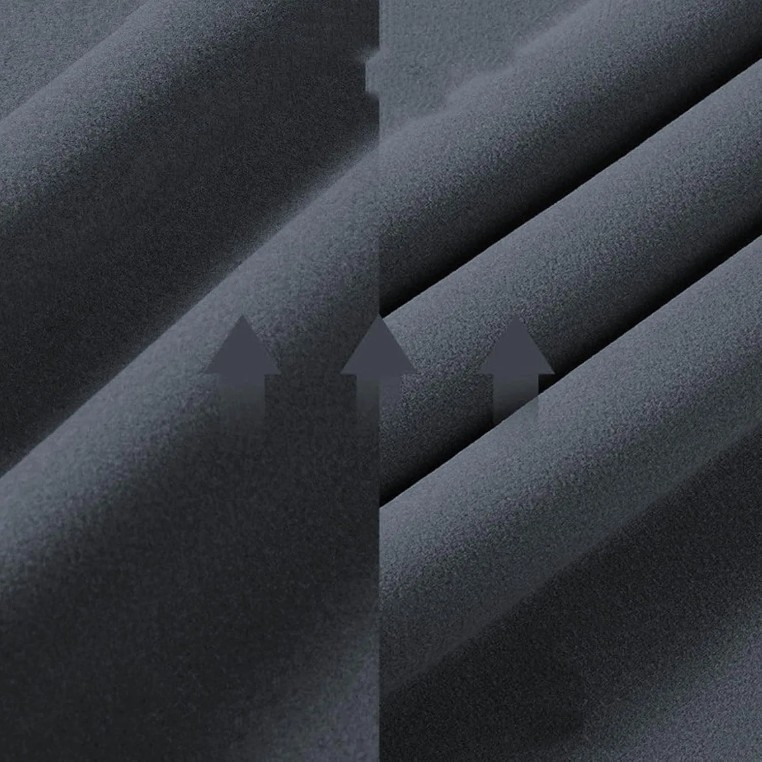 Мужская футболка с длинным рукавом флисовой подкладкой Classic, Dark Gray — фото 4