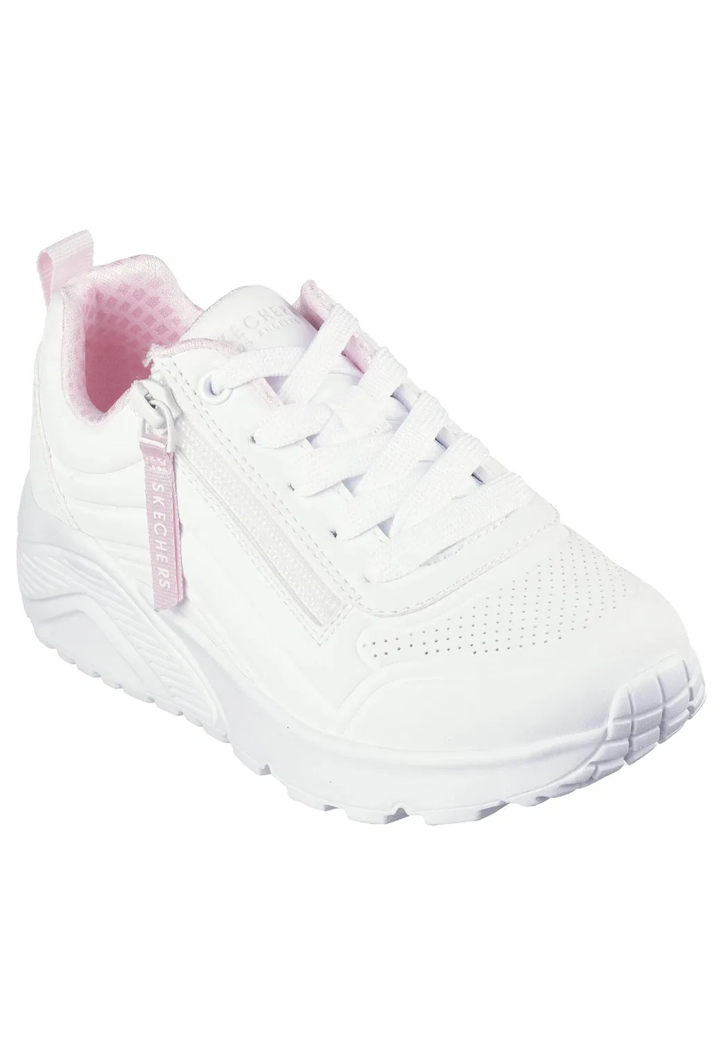 Детские кроссовки с боковой молнией Uno Lite - Easy Zip Skechers, Weiss