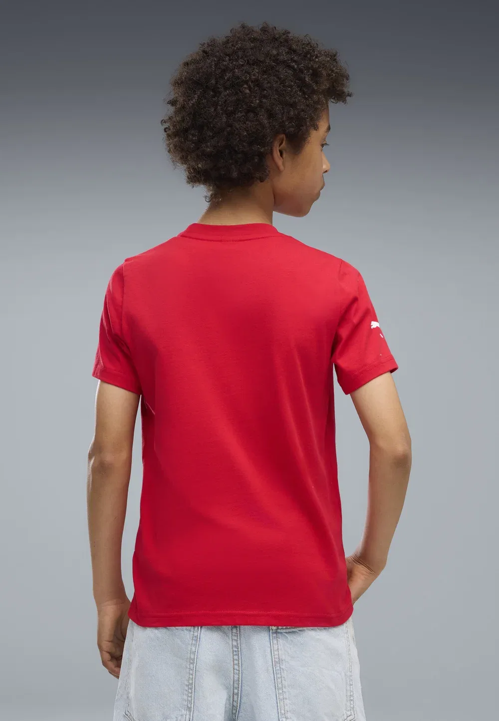Футболка унисекс с цветным щитом Scuderia Ferrari - футболка с принтом Puma, Rosso Corsa — фото 2
