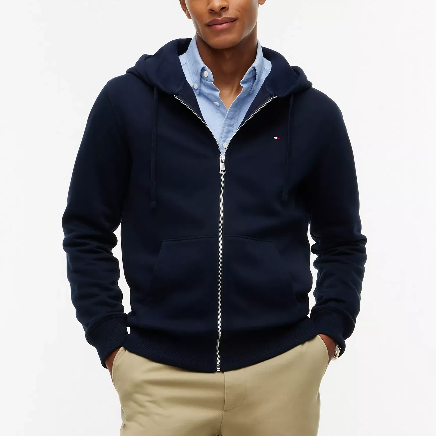 Мужской свитшот с капюшоном Tommy Hilfiger, Marine Blue — фото 4