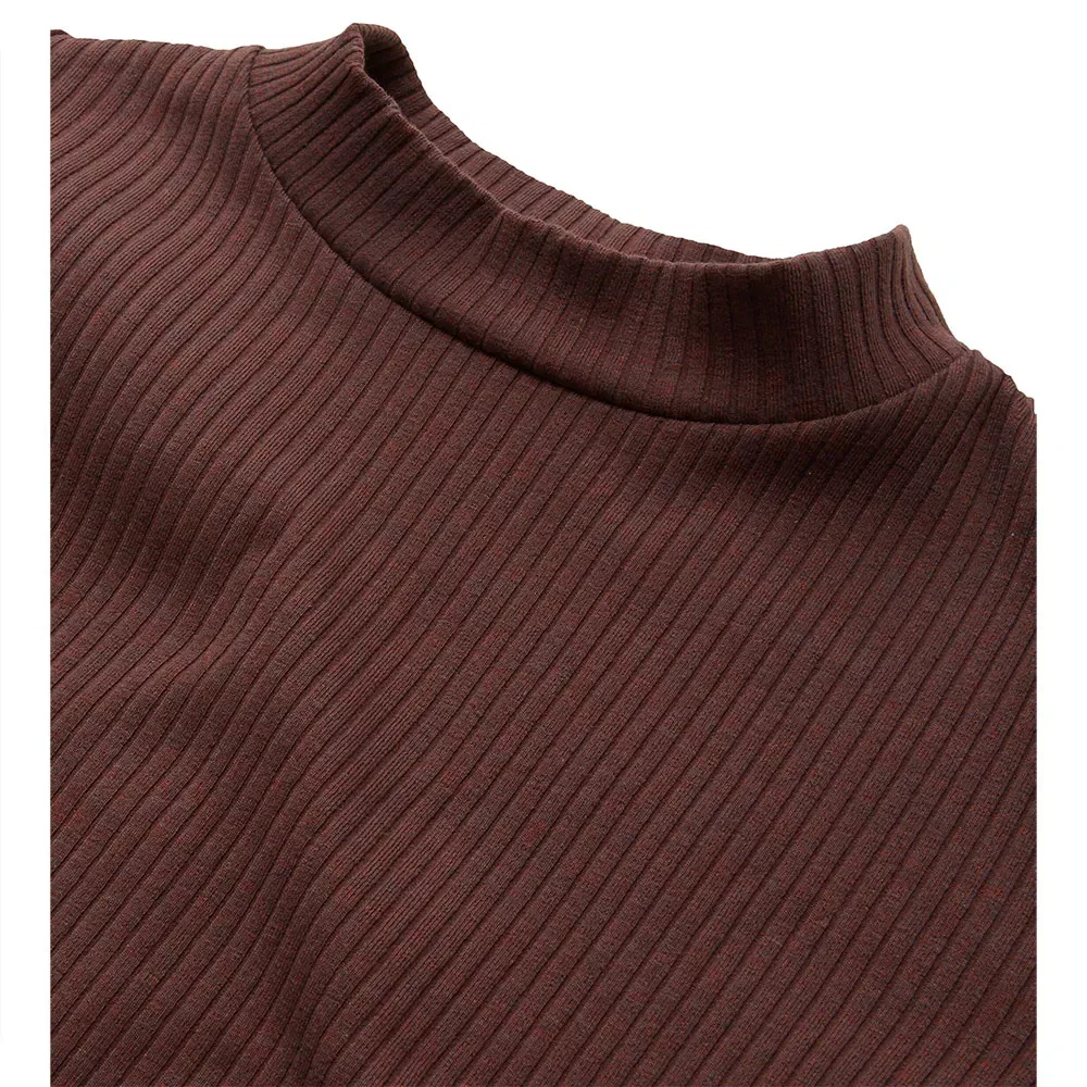 Детская футболка с длинным рукавом Cropped Rib Tom tailor, Brown — фото 3