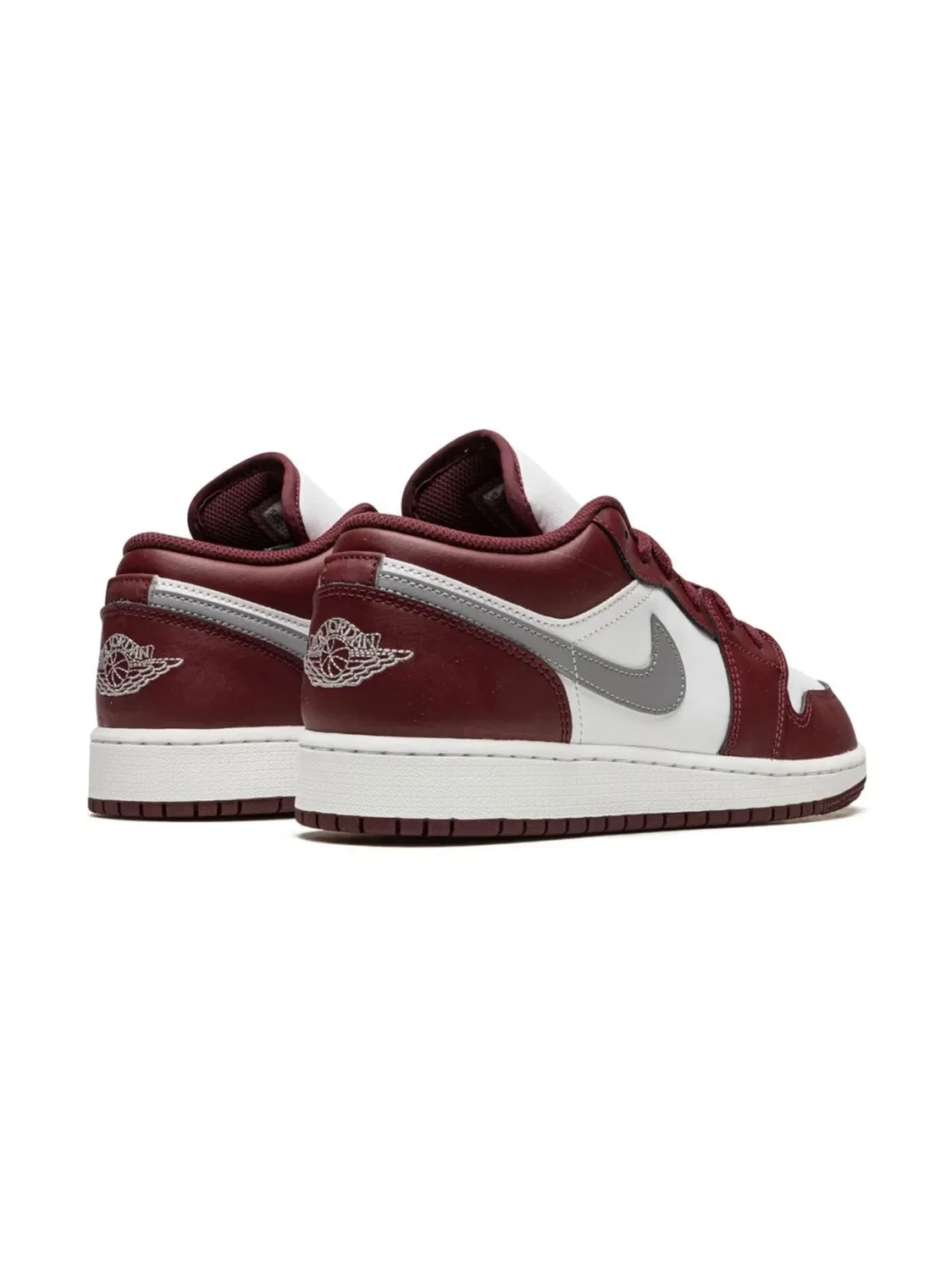 Кроссовки Air Jordan 1 Low Bordeaux, красный — фото 2