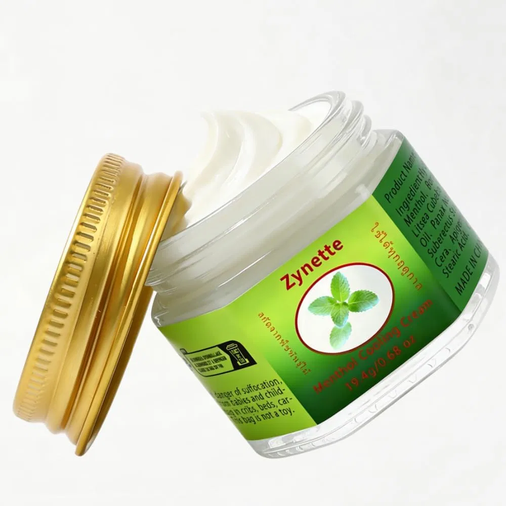 Охлаждающее тело крем Menthol, Zynette, 0.68 oz