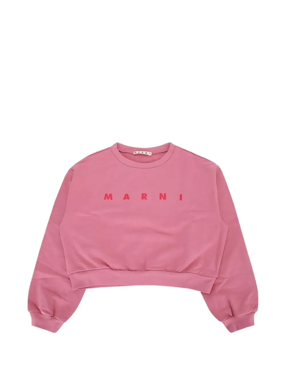 Укороченный свитшот детский Marni Kids, розовый