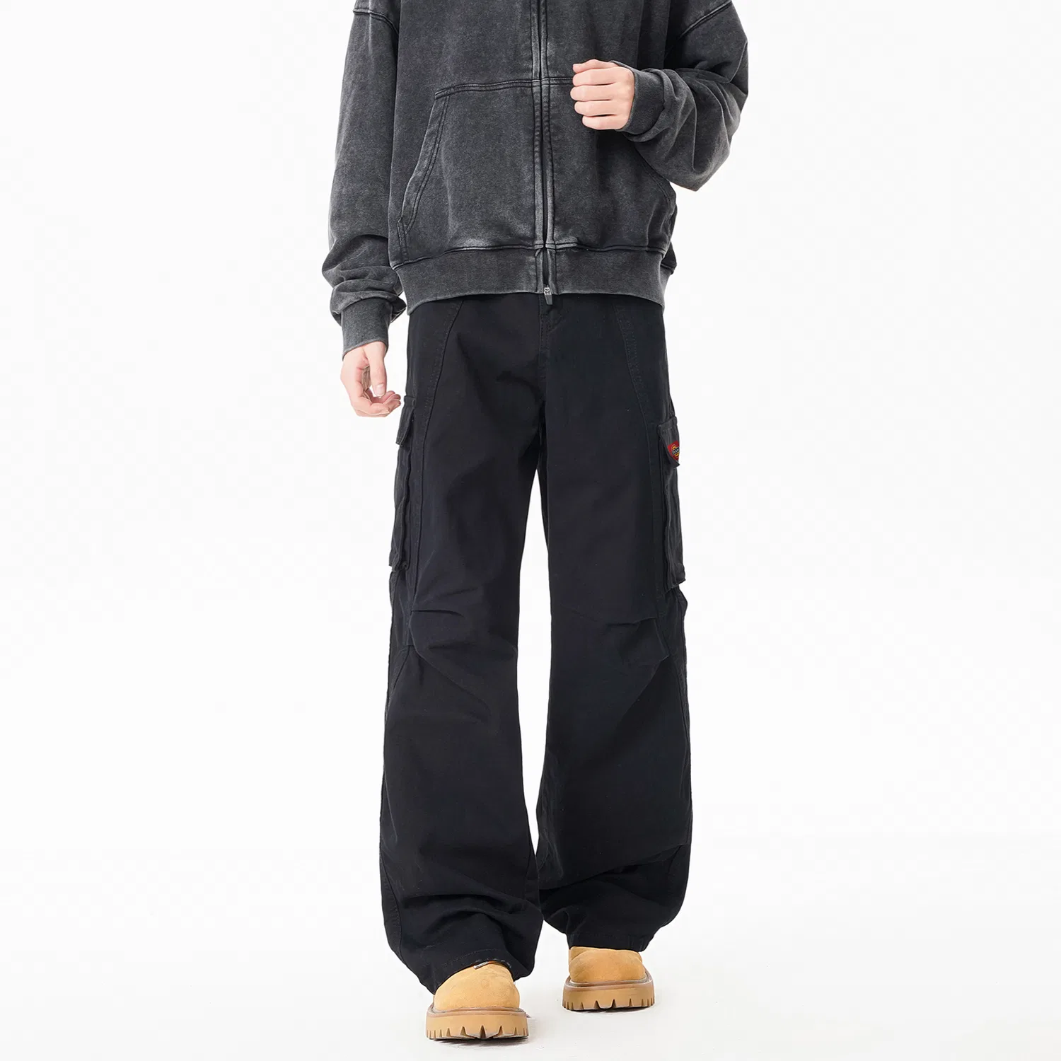 Детские джинсы карго с брючинами Dickies, Black — фото 4
