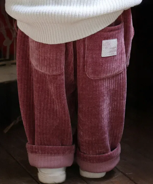 Брюки детские из хлопка, The Loha, розовый