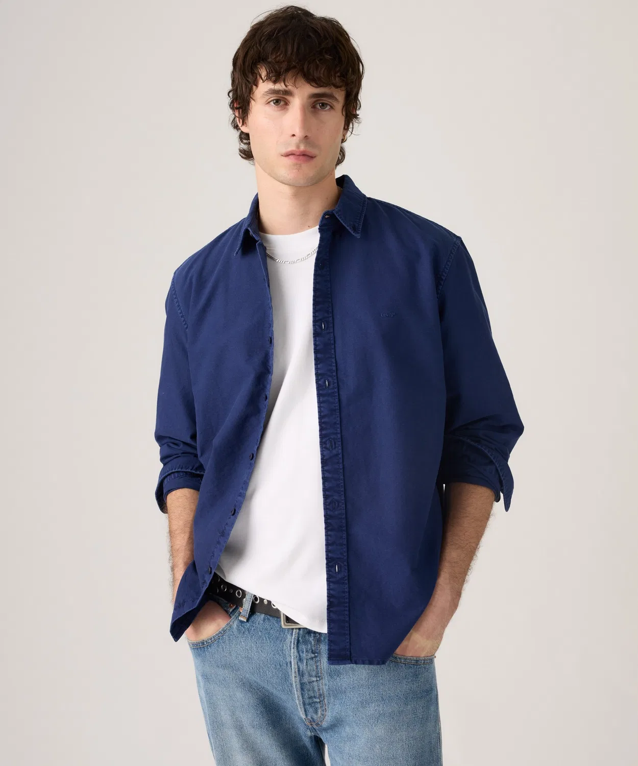 Мужская рубашка с длинным рукавомAuthentic Button Down Levi's, Blue