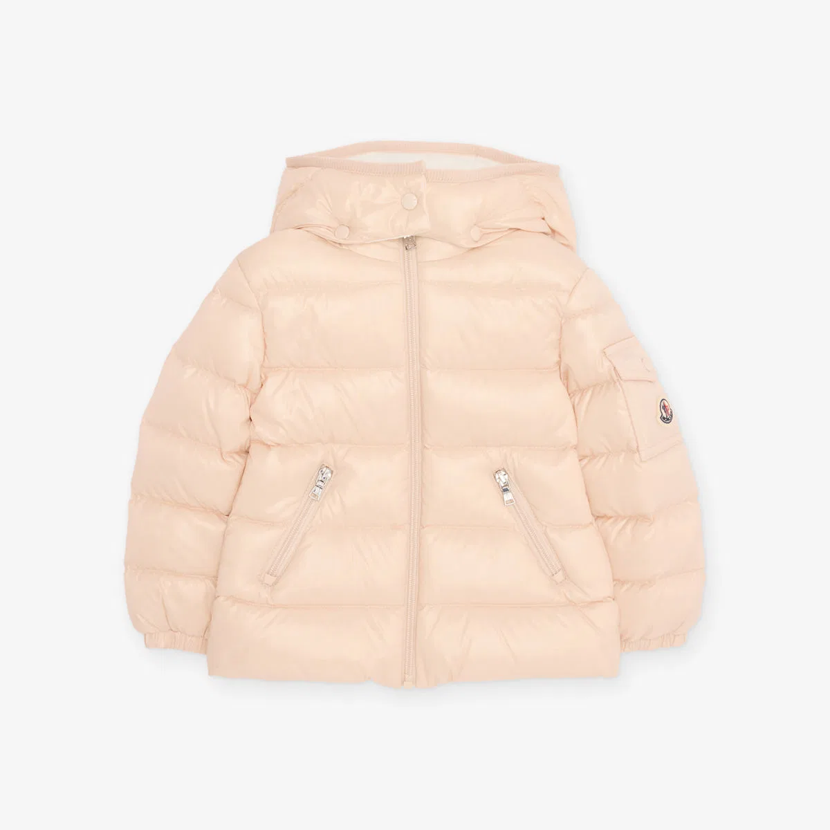 Пуховая куртка Bady с капюшоном, размер 6 месяцев - 3 года Moncler, светло-розовый