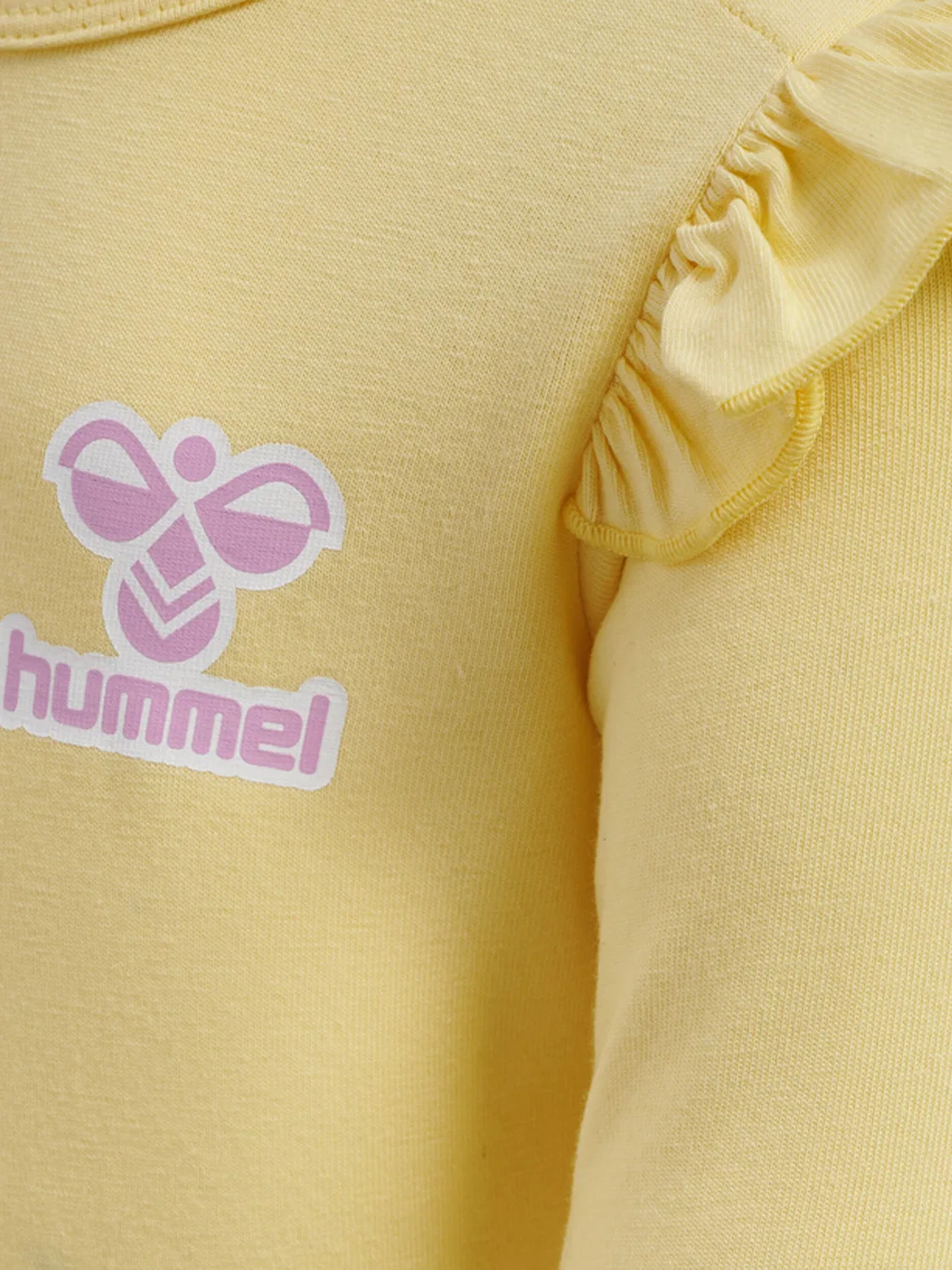 Детский боди-комбинезон с длинным рукавом Hmlmirabel Hummel, Gelb Hellgelb — фото 3