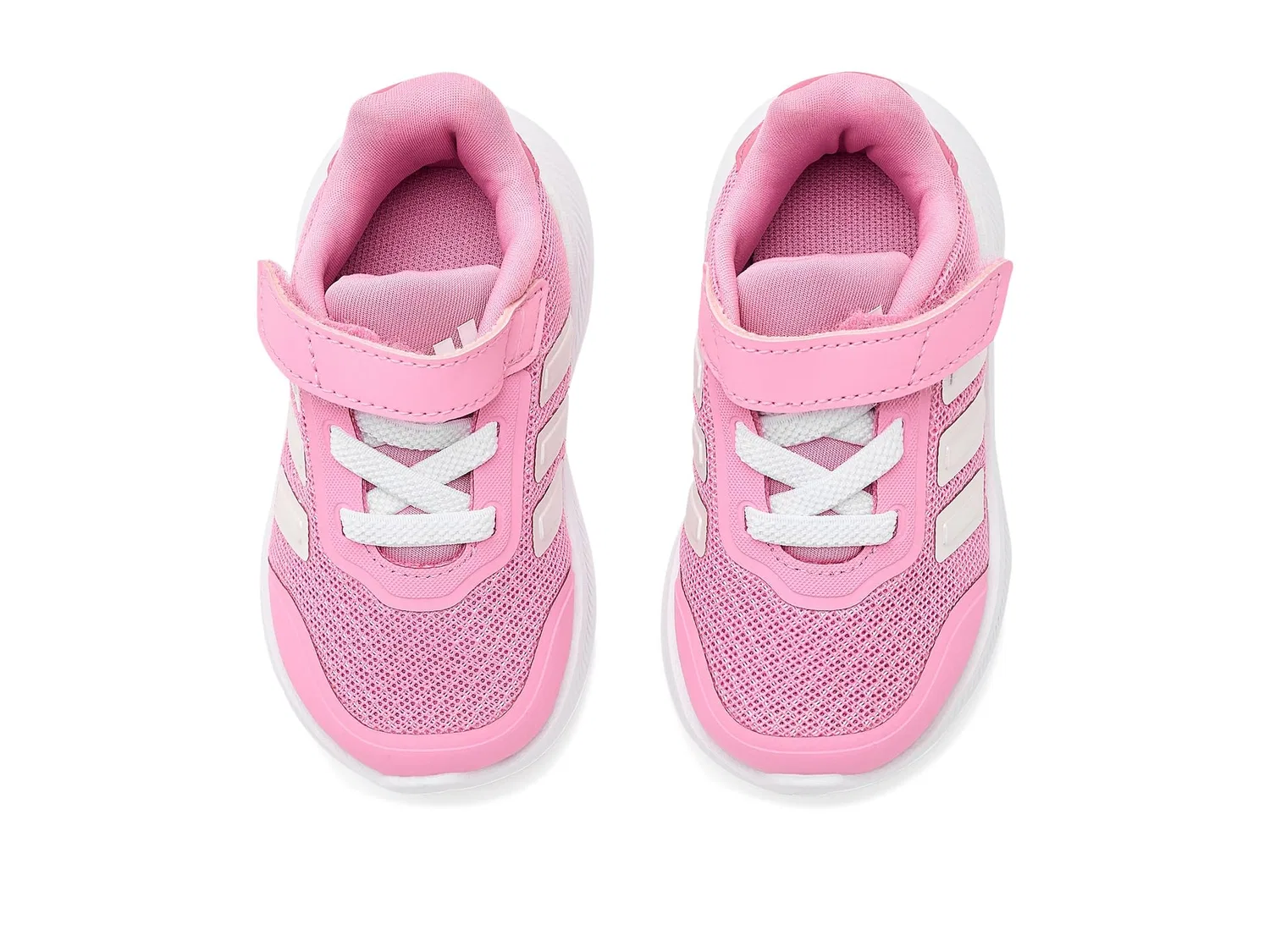 Кроссовки X_PLR Path Elastic Lace & Strap (для младенцев и малышей) Adidas Kids, St Tropic Bloom/Zero Metallic/Pink Fusion — фото 3