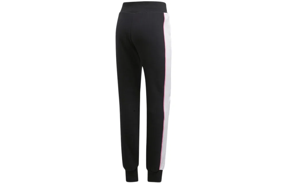 Женские трикотажные спортивные штаны с манжетами Adidas Originals, Black — фото 3