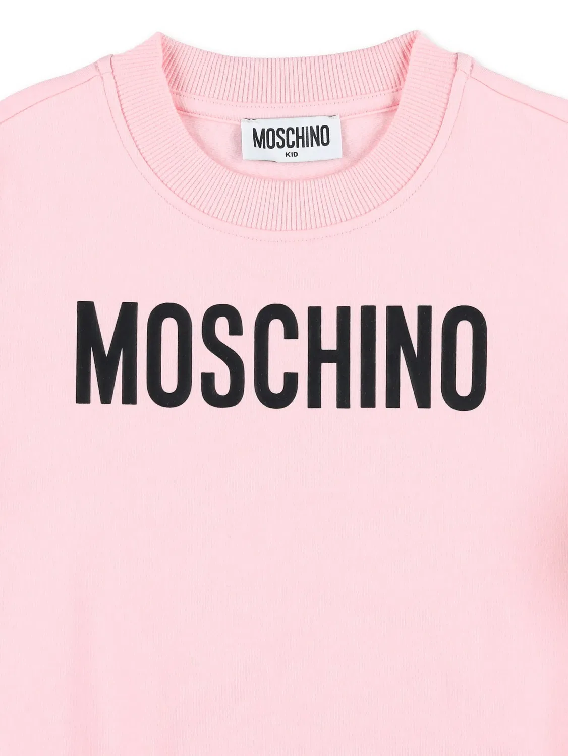 Свитшот с логотипом из флиса Moschino, розовый — фото 3