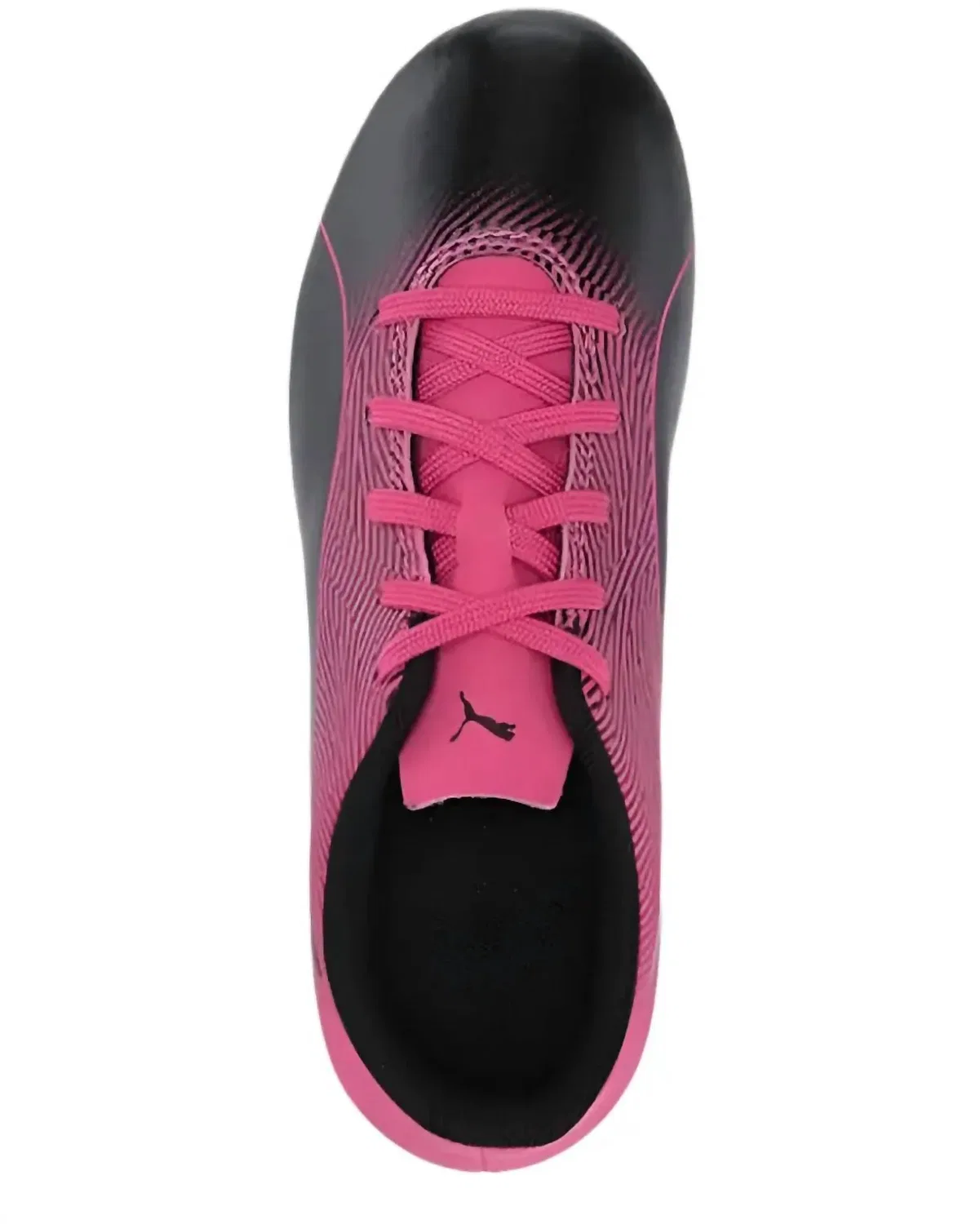 Детские футбольные бутсы для девочек для твердого грунта Spirit II FG Jr Puma, Black-Knockout Pink — фото 3