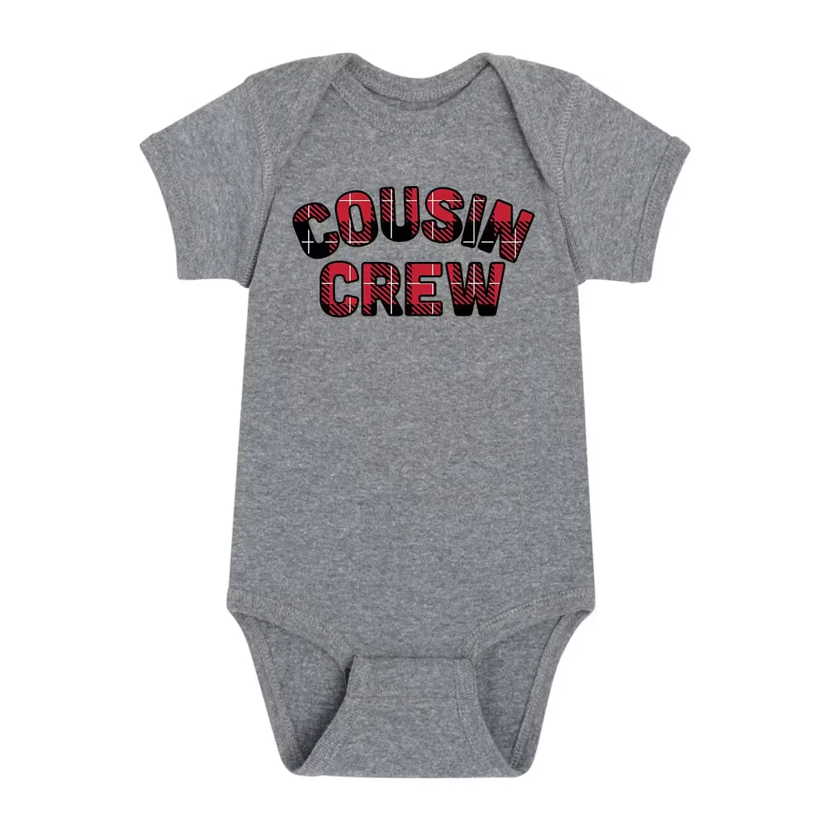 Боди-комбинезон детский с принтом Cousin Crew Instant Message, athletic heather