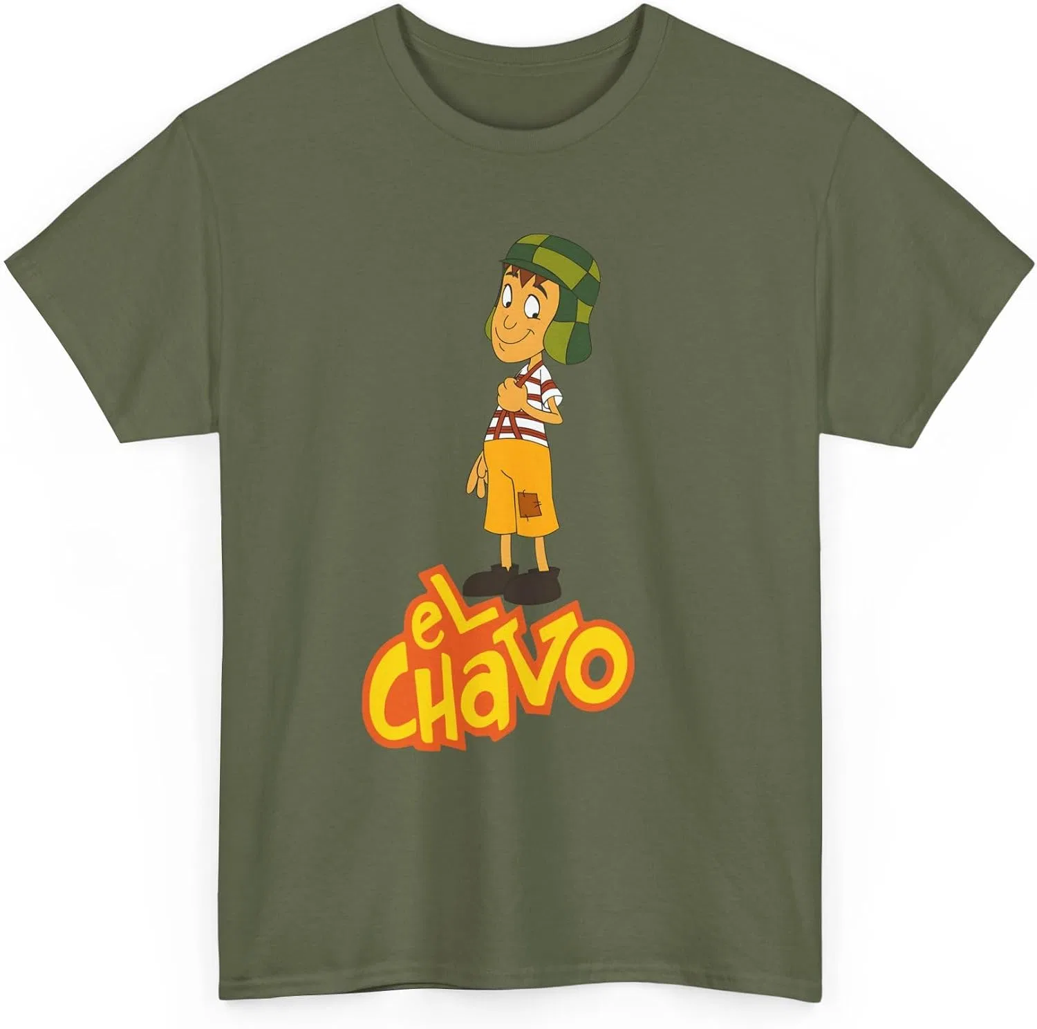 Мужская футболка с принтом El Chavo del 8, Military Green — фото 3