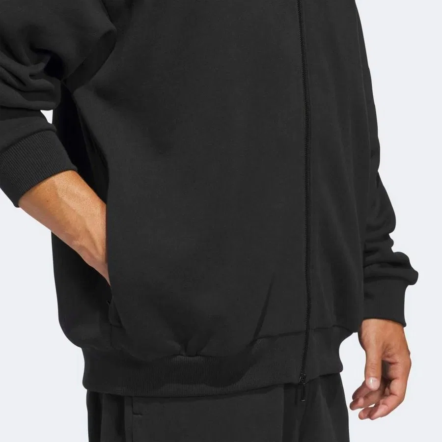 Мужской свитшот с капюшоном Anted Fz Hoody adidas, Черный — фото 4