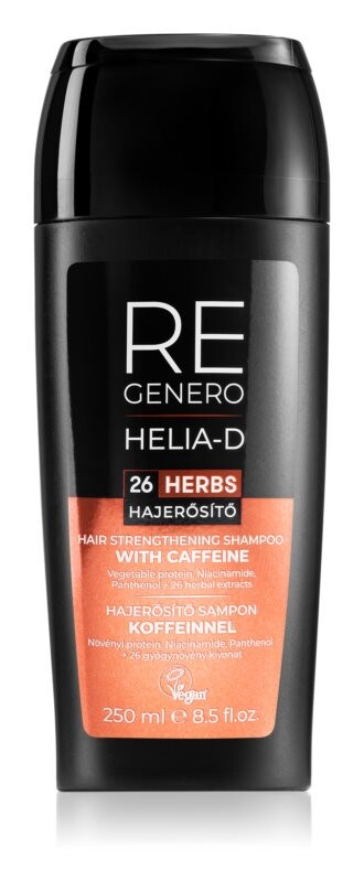 

Укрепляющий шампунь с кофеином Helia-D Regenero