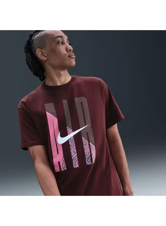Футболка с коротким рукавом с принтом Max90 Air Graphic Nike, темно-красный — фото 4